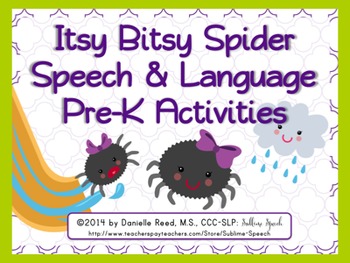 Itsy Bitsy Spider Fun For /sp/ - Speech Sprouts