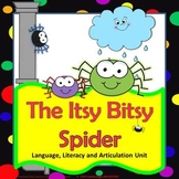 Itsy Bitsy Spider Nursery Rhyme Activities Speech Therapy 