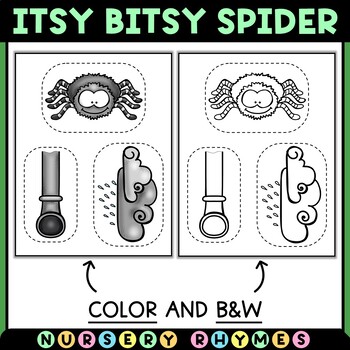 Itsy Bitsy Spider Stick Puppets | Nursery Rhymes Re-Telling Props