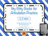 Itty-Bitty Books for Articulation Practice - S, Z set