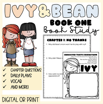 Preview of Ivy and Bean, Book One | Novel Study