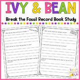 Ivy and Bean Break the Fossil Record Book Study