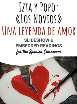 Preview of Izta y Popo: Una leyenda de amor - Editable Slides, Embedded Readings & Survey