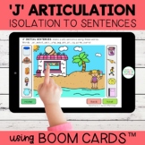J Articulation Boom Cards™ | Isolation to Sentences | Dist