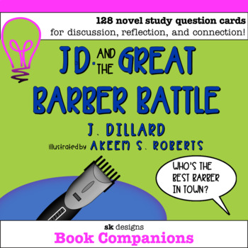 Preview of J.D. and the Great Barber Battle Novel Questions  Google Slides™ Compatible