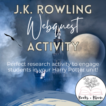 Preview of J.K. Rowling Pre-Reading Webquest