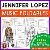 Jennifer Lopez Music Listening and Research Foldables