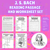 J.S. Bach: Reading Passage + Worksheet Set {Sub Plans + No