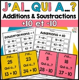 J'ai ... Qui a ...? Additions +10 et soustractions -10   F