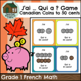 J'ai ... Qui a ? Card Game | CANADIAN coins to 50 cents (G