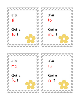 J Ai Qui A Les Syllabes Simples By Coquelicotlit Tpt