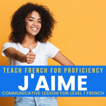 Preview of J'aime Simple leveled text and communicative activity for French 1
