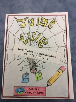 Preview of J'aime écrire - Grammar Review-  Worksheets - Distance Learning