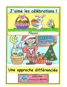 Preview of J'aime les célébrations - Pâques - Distance Learning - Easter in French