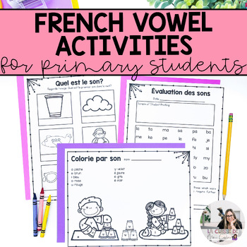 Preview of French Phonological Awareness Activities for Vowel Sounds | French Decoding