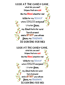 J Is For Jesus Candy Cane Craft Poem By Jen Wood Tpt