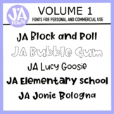 JA Fonts Volume 1