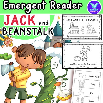 Preview of JACK AND THE BEANSTALK - Fairy Tales Emergent Reader Kindergarten Mini Books