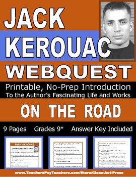 Preview of JACK KEROUAC Webquest | Worksheets | Printables