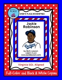 JACKIE ROBINSON BIOGRAPHY Book and Coloring Book