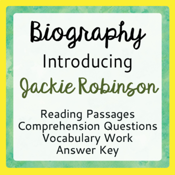 Jackie Robinson Biography Pack - Elementary Nest