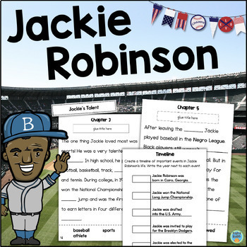 Preview of JACKIE ROBINSON Reading Passage Comprehension Black History Month Athletes