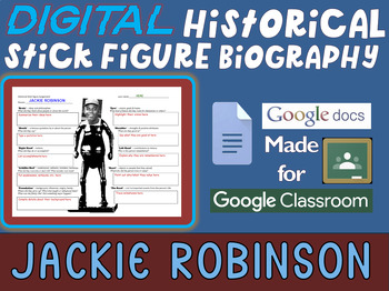 Freebie Google Slides: Jackie Robinson - Fact Web (Digital Resource)