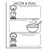 Jacob And Esau Worksheet