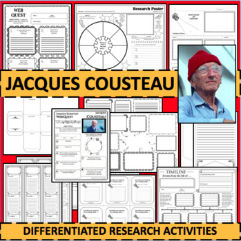 Preview of JACQUES COUSTEAU Biographical Biography Scientist Research Activities