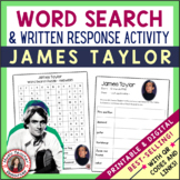 JAMES TAYLOR Music Word Search and Biography Research Acti