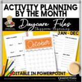 JAN - DEC ACTIVITY TEACHING PLANNER FORMS EDITABLE POWERPOINT