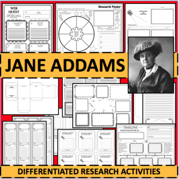 Preview of JANE ADDAMS Biographical Biography Research Activities Women's Suffrage