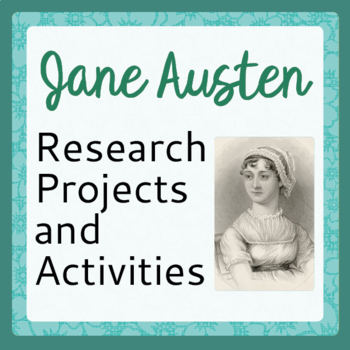 Preview of JANE AUSTEN 8 Projects and Activities PRINT and EASEL