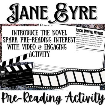 Preview of JANE EYRE (Charlotte Bronte) | Novel Study Intro Activity | Video & Reflection