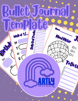 Preview of JANUARY Bullet Journal Template