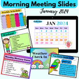 JANUARY 2024 Morning Meeting Slides- PowerPoint