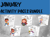 JANUARY ACTIVITY PAGES BUNDLE w/bonus Happy New Year pages