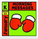 Morning Messages January Kindergarten