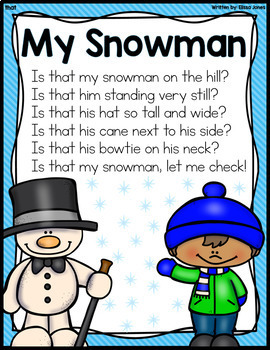 JANUARY SHARED READING {SIGHT WORD POEMS} by Mrs Jones' Creation Station