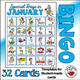 BINGO GAME | January Special Days of the Month| Fun Info |