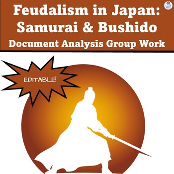 Preview of JAPANESE FEUDALISM Samurai & Bushido: Group Work Document Analysis EDITABLE
