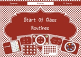 JAPANESE: Start of class routines: CHARTS