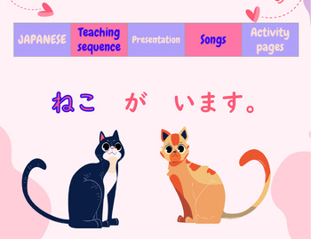 Preview of JAPANESE: 'There is a cat' - a unit for young beginners.
