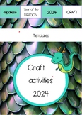 JAPANESE: Year of the Dragon Craft Templates