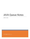 JAVA QUEUE NOTES AND CODES FOR THEORY