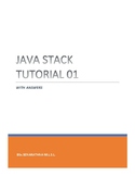 JAVA Stack Tutorial and ANSWERS