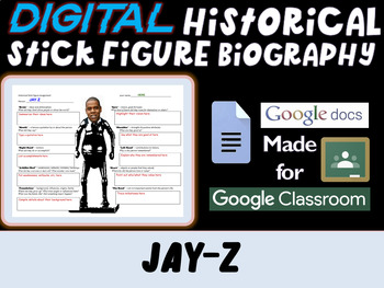 Preview of JAY-Z - LEGENDS OF RAP AND HIP HOP - Digital Stick Figure Biography