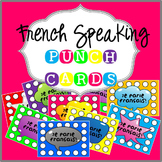 *FREEBIE* FRENCH SPEAKING PUNCH CARDS - JE PARLE FRANCAIS!