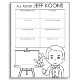 JEFF KOONS Research Project Poster | Art History Activity 