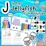 JELLYFISH Activities, DIY Jellyfish, LetterJ pactising for